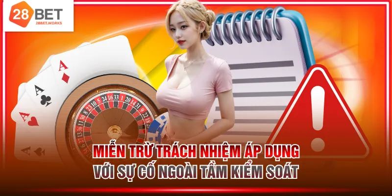 Miễn trừ trách nhiệm áp dụng với sự cố ngoài tầm kiểm soát