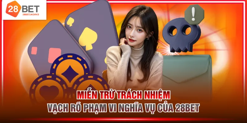 Miễn trừ trách nhiệm vạch rõ phạm vi nghĩa vụ của 28BET